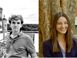 Nicolas Roby and Emily Plumb, actors of the revival of the iBV PhD student community