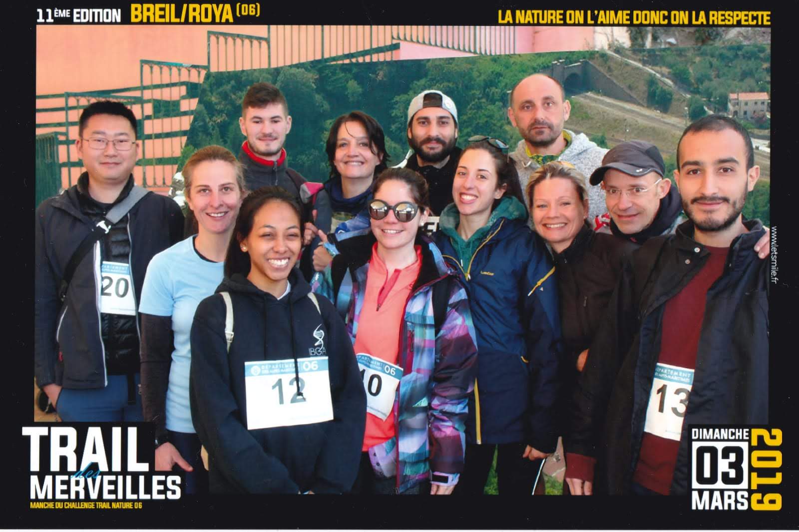 The iBV running team welcomes hikers at the Trail des Merveilles !